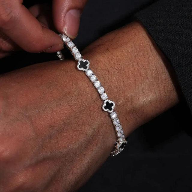 PULSEIRA 4MM RIVIERA TREVO LC PREMIUM