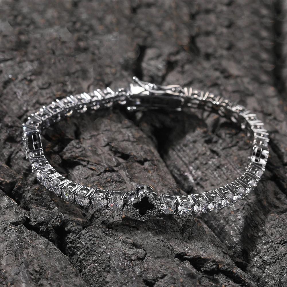 PULSEIRA 4MM RIVIERA TREVO LC PREMIUM