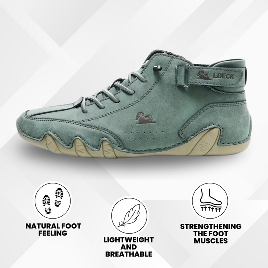 Hike Balance Alpaca – Ergonomic & Waterproof Leather Barefoot Shoes (Unisex)