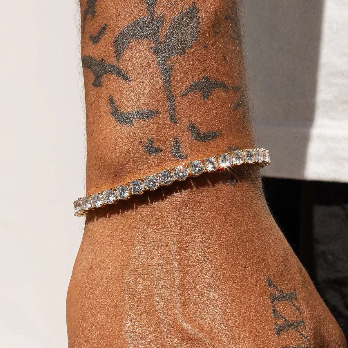 5MM PULSEIRA TENNIS PREMIUM - BANHADO A OURO 18K